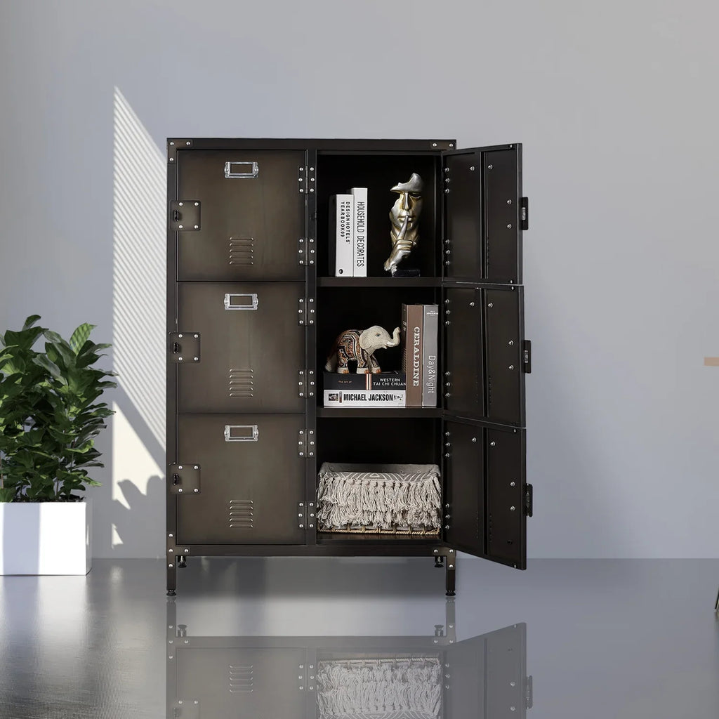 Cabinet Steel 2 Metal for Storage STANI with Locker Steel Shelf Students Storage Bedroom ,Office Gym Locker 47.3" Locker Cabinets School Metal Employees