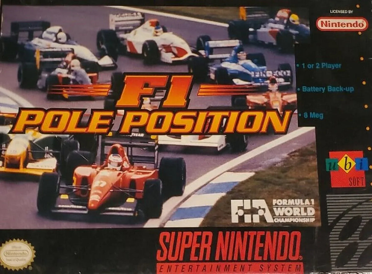 Restored Racing Nintendo, Position (Refurbished) SNES F1 Game 1993) Pole (Super