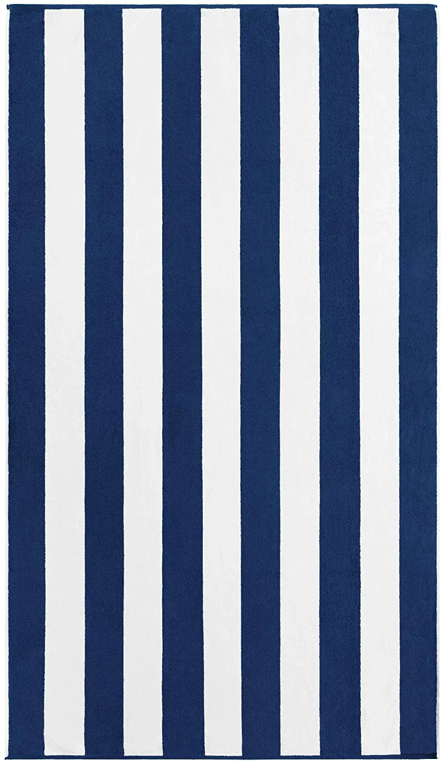 Cotton style Large & Hotel Yarn 40 Classic Stripe Towel Luxury 1) Prime Beach Yacht Resort Dyed Cabana x Terry Soft 72 Pool inch (Navy, 100% Double Extra