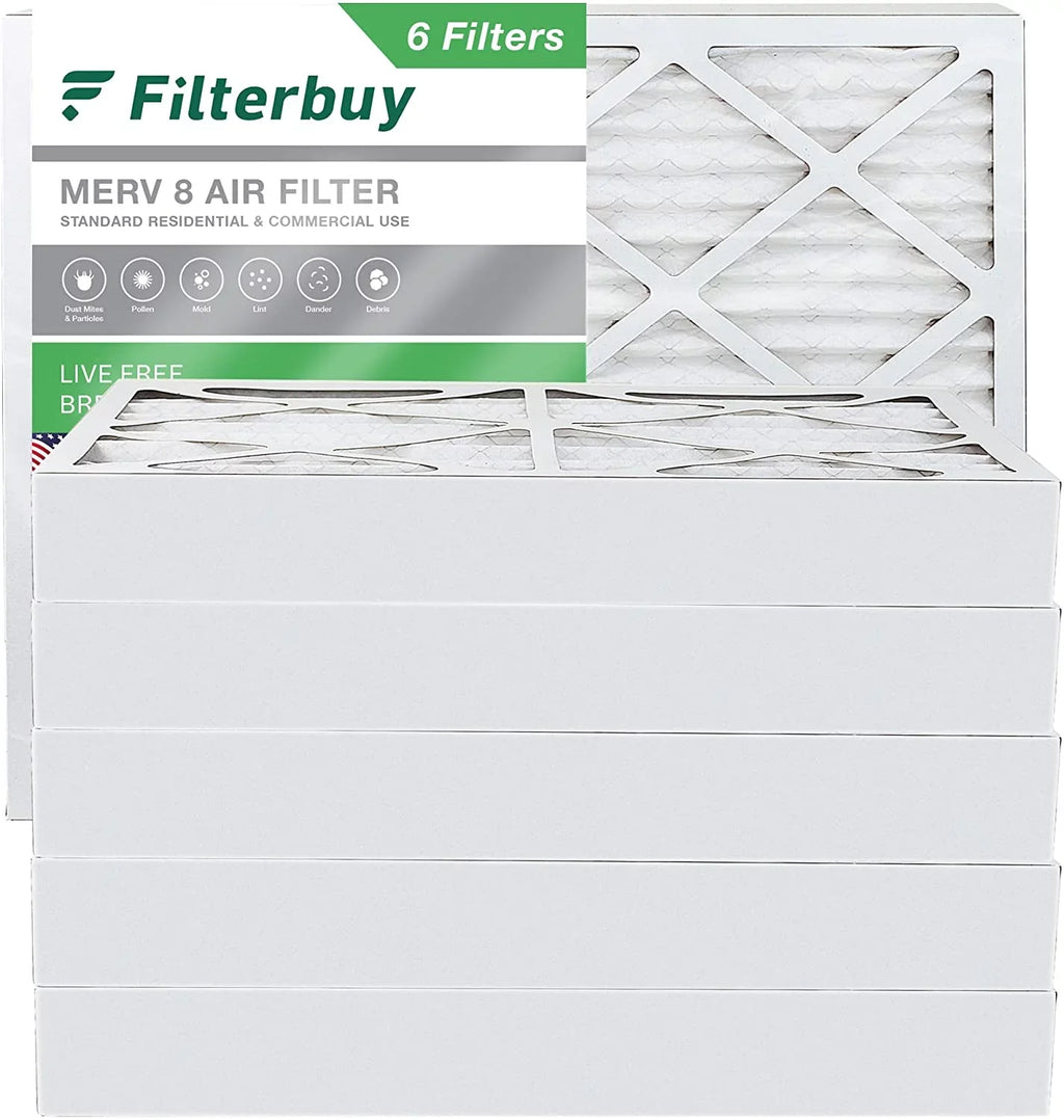 Filters 8 10x16x4 (6-Pack) MERV Air Filterbuy Pleated Furnace AC HVAC