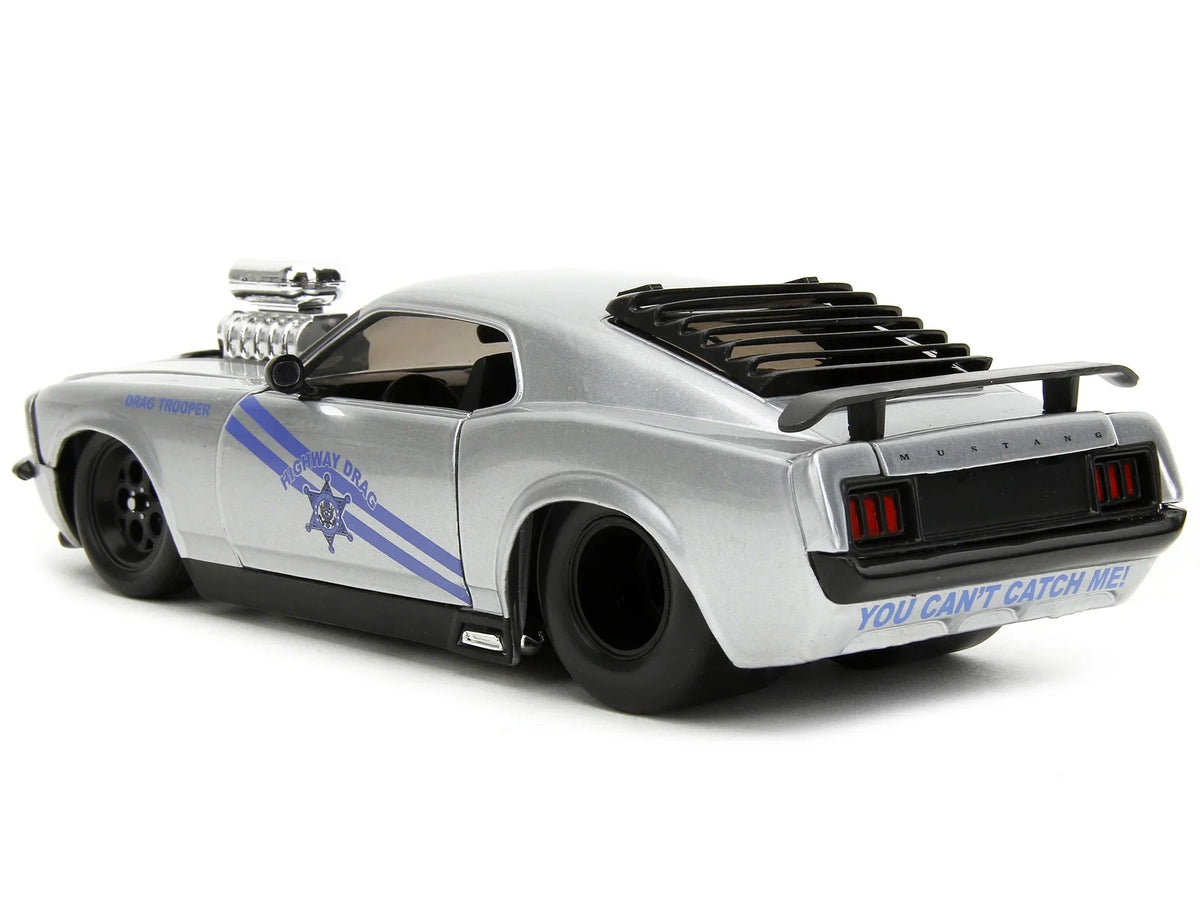 Drag Model Drag - Car Bigtime Ford 1970 Metallic Jada Highway 1/24 Boss 429 Trooper by Silver Muscle Diecast Series Mustang