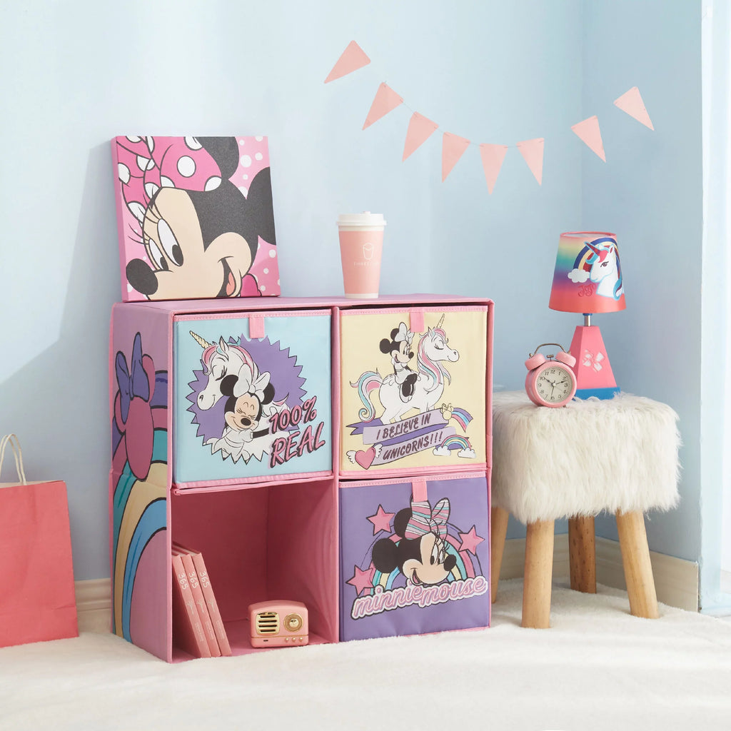 Cubby Organizer Disney Mouse Kids Storage Set Minnie