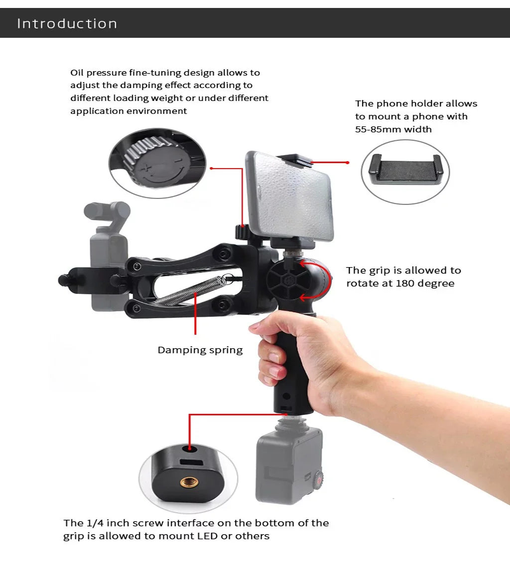 Osmo Handheld pocket DJI for axis Handheld YHAIOGS Gimbal 4 Accessories Stabilizer