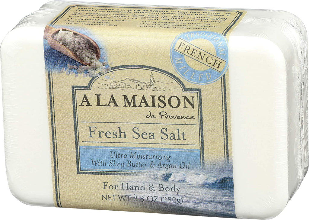 rizing Milled Traditional ap, 6 Oz, Maison So Sea Salt Ultra La French A Fresh 8.8 - Pack Moistu Bar