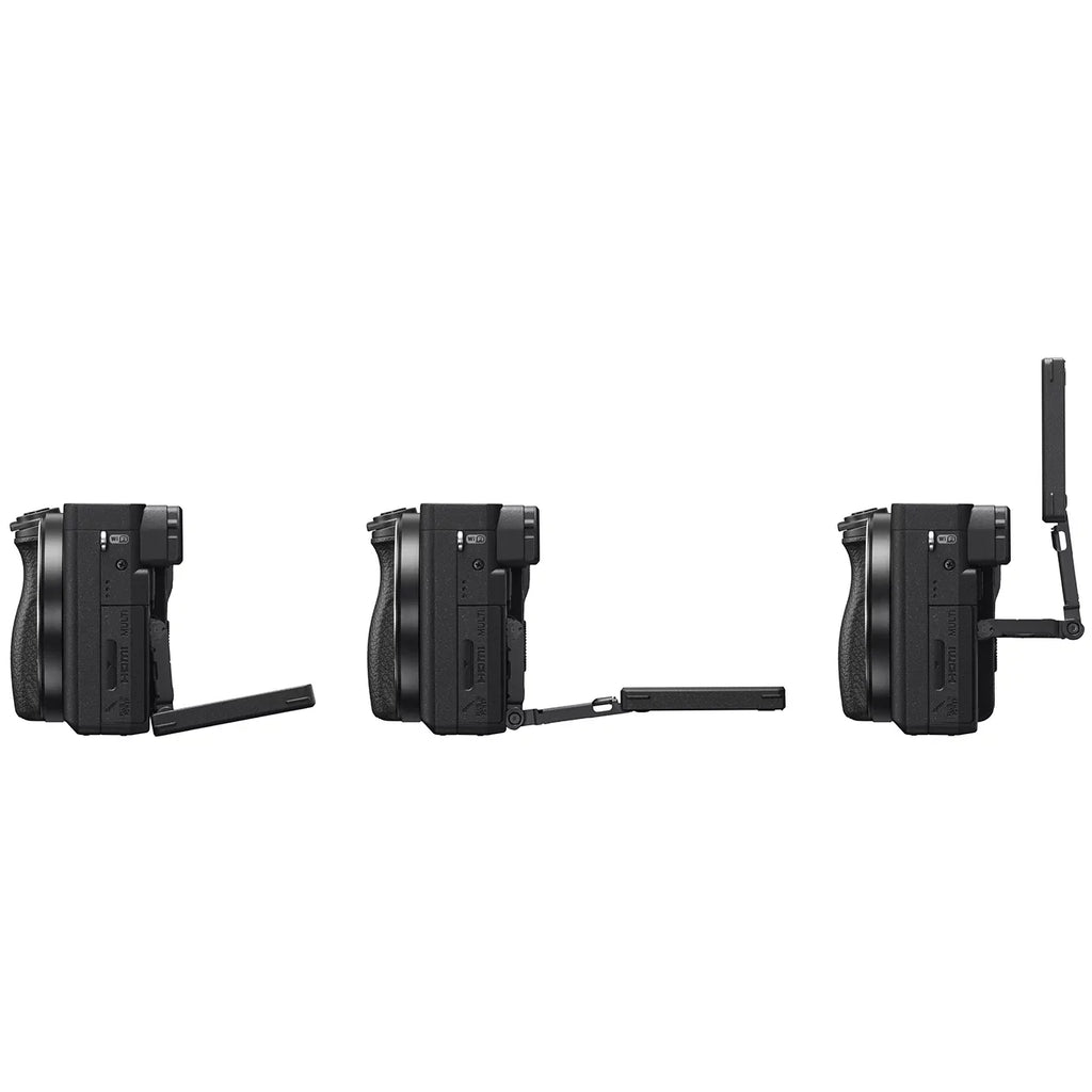 Editing Bundle Camera ILCE-6400L/B Lens Power 4K 0.43x & Case Deco f/3.5-5.6 16-50mm Gear 2.2X OSS a6400 Battery (Black) Sony Extra Set Telephoto with Lens + Kit Angle Wide Mirrorless and Filter