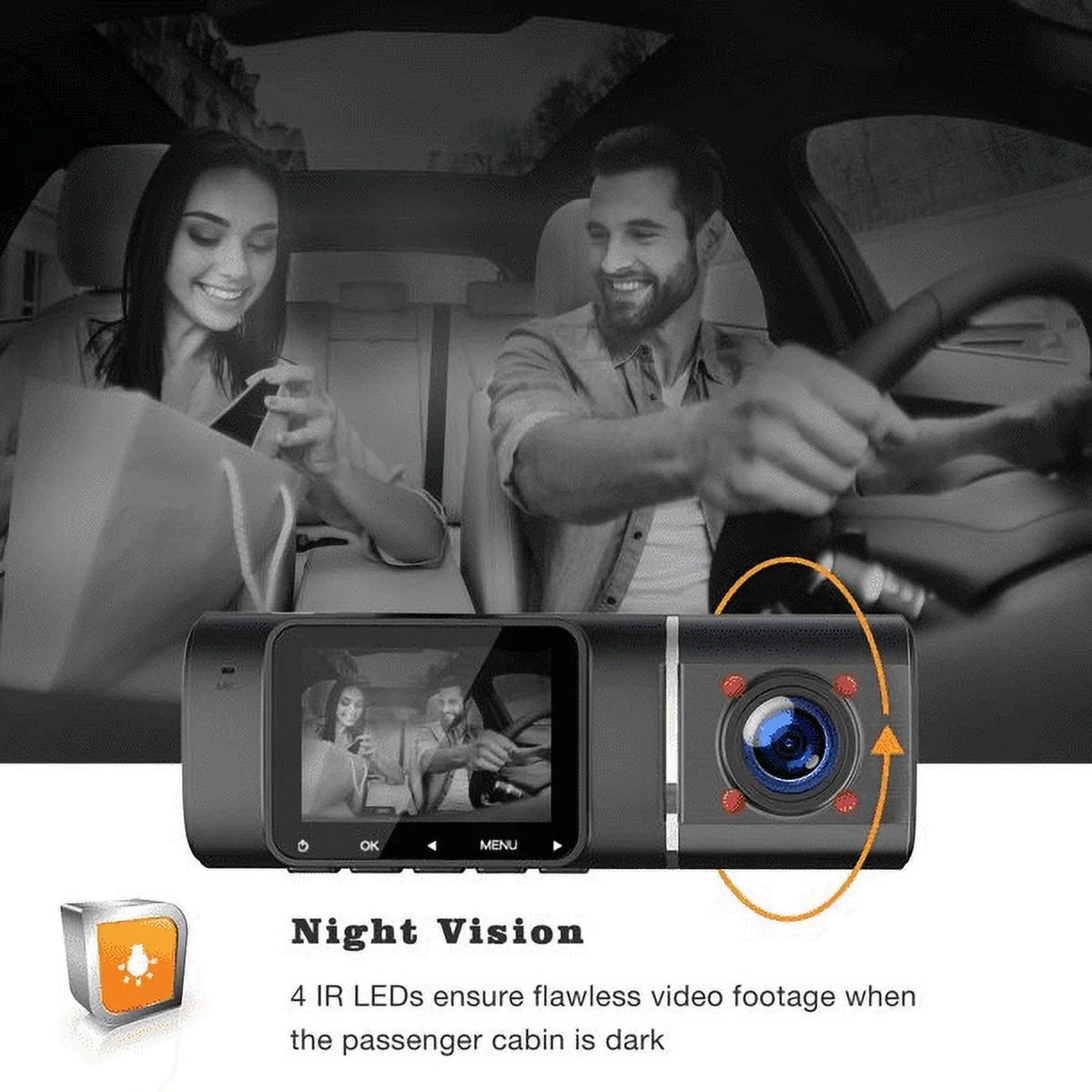 Car 1080P 1.5 Cam Loop FHD Camera Camera Dash Mode, ,Parking Display Vision Recording, HDR Night LCD Car TOGUARD Inch ,IR G-Sensor,