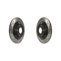 Rear Slotted KD-100187 Brake EV Disc MX-30 For CX-30 Pair CX-5 Drilled Mazda Rotors Coated