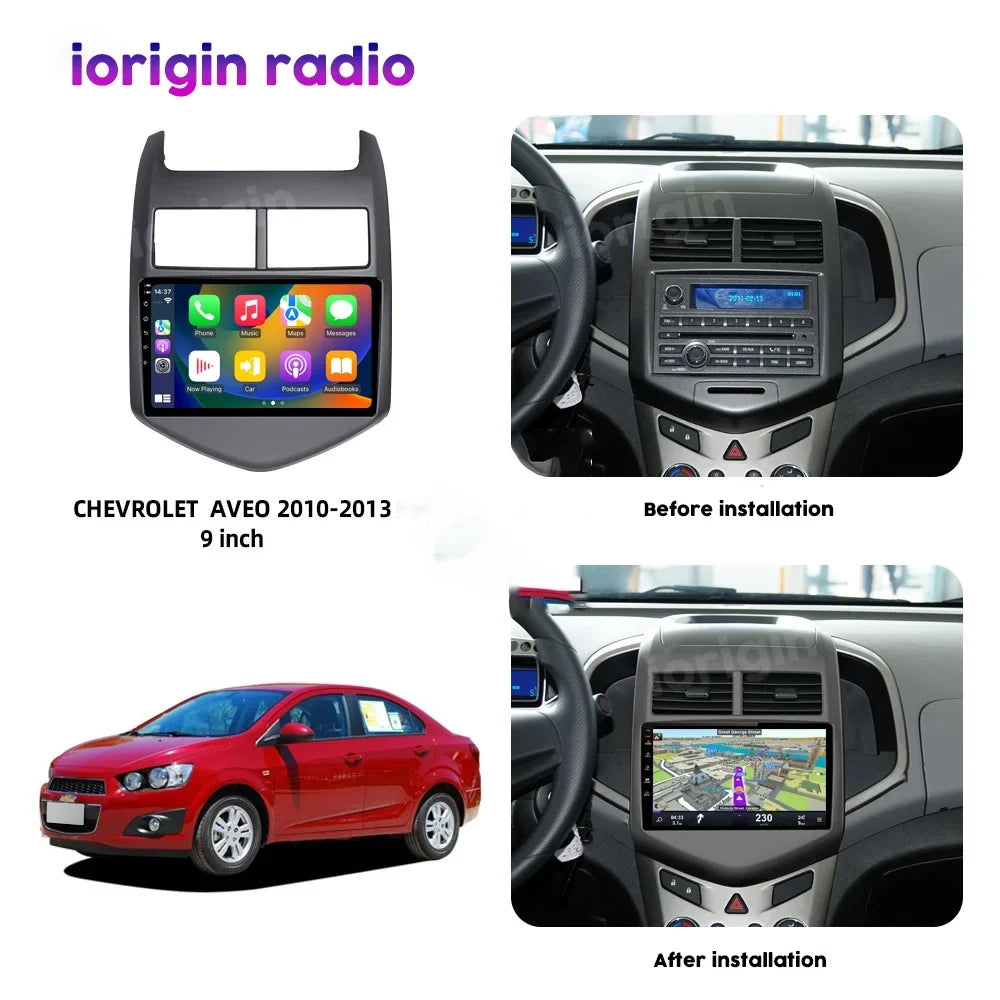 Aveo Radio Chevrolet For BT Car Android Carplay Sonic GPS WIFI 2011-2015 4G+64G