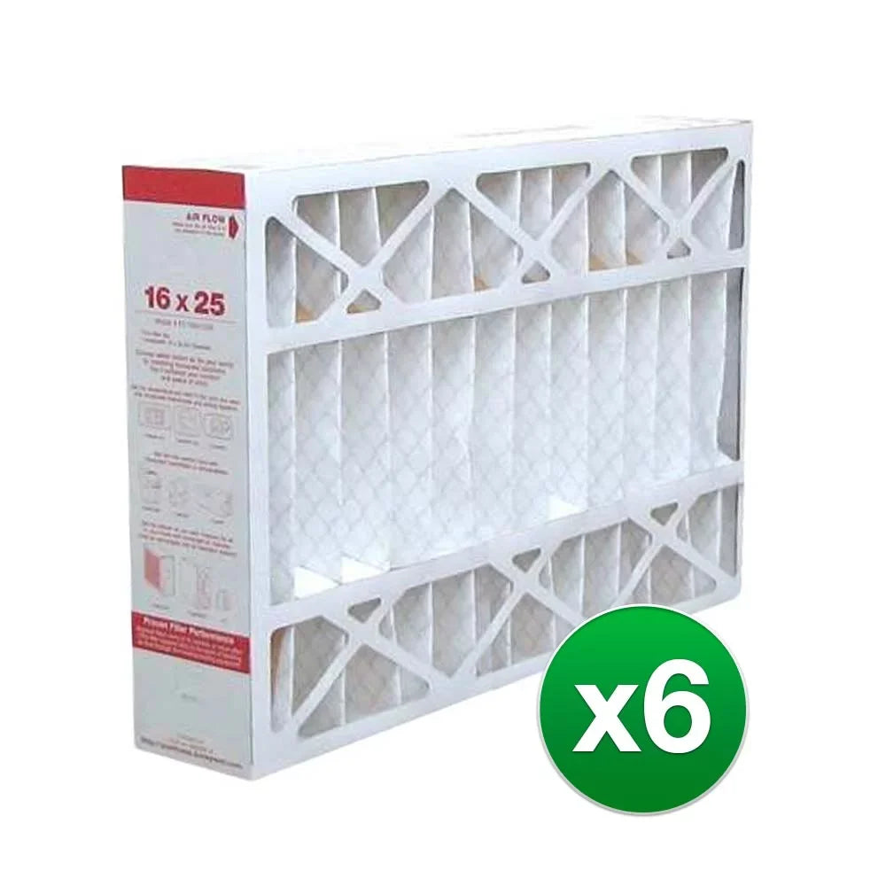 (6 16x25x4 Pack) Filter 11 F100F2002 Air MERV Fits HVAC Honeywell
