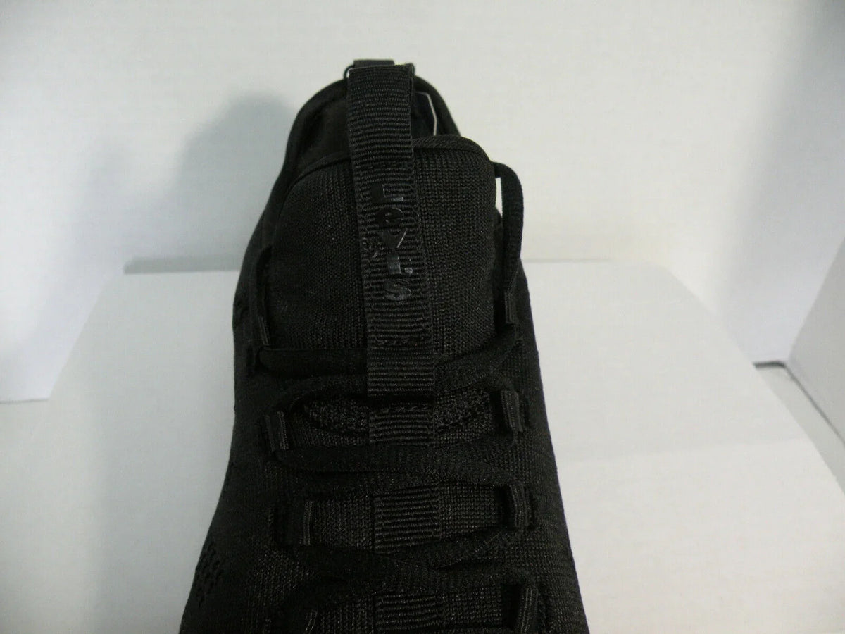 ATHLETIC SHOES TRAINERS LOW SPORTS NEW COMFORT LEVIS SIZE BLACK SNEAKERS 12 MEN