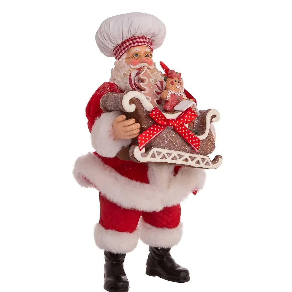 with Fabriché Sleigh 10.5-Inch Kurt Chef Gingerbread Adler Santa
