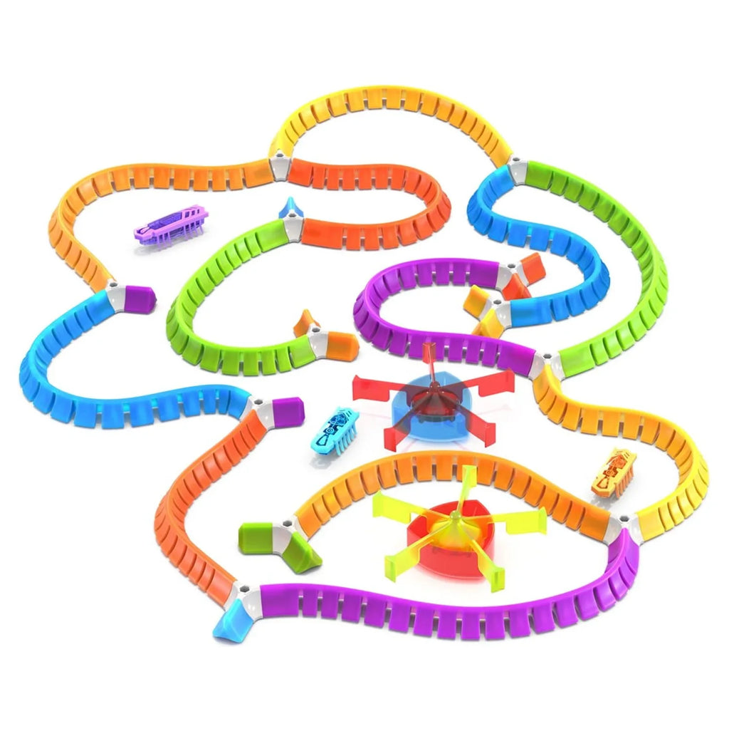 Your Mold and 40 HEXBUG for - Multicolor Nano Playset Kids own Pieces Batteries Over Flash - Playground - Included - Colorful Nano Sensory Land