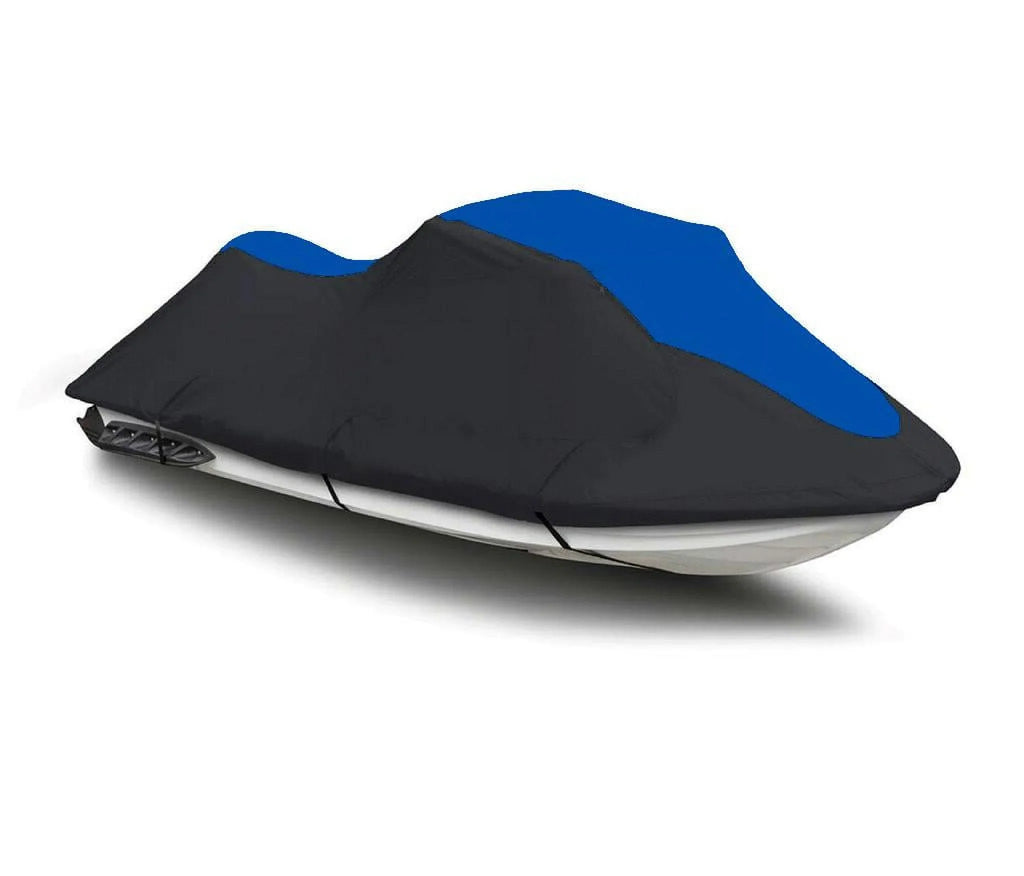 1995 Jet Ski 2 PWC BLACK TOP THE BLUE Seater LINE / HEAVY-DUTY, OF Compatible Cover for WaveRunner Yamaha GP700