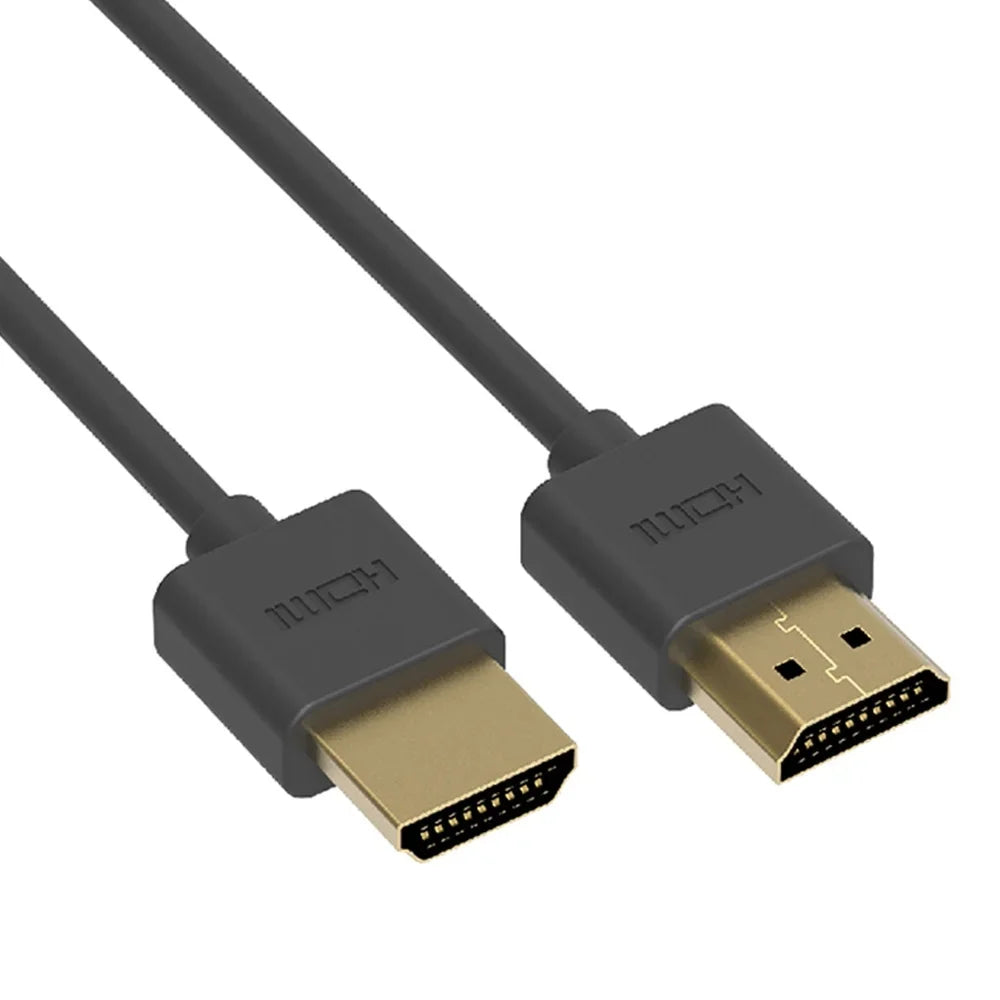 Slim Pack) - (5 LLC Feet 6Ft 6 OD3.8mm Cable Central Cable HDMI 4K/60Hz
