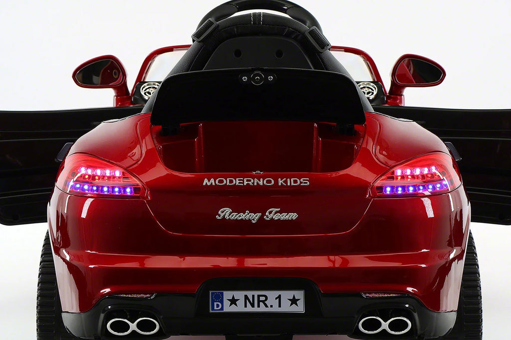 with Cherry Kiddie Ride-On Red Car Remote Parental R/C Kids 12V Roadster | Electric