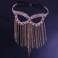 Face Mask Mask Masquerade Jewelry Halloween Women Mask Rhinestone Face Crystal Chain Face Tassel