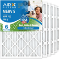 Filters 18x24x2 FPR AC Made AIR. 18x24x2 to MPR 700 USA WICKED Pleated 8 CLEAN & AIRX MERV Air Furnace 5 Air Comparable Pack HVAC Conditioner Filter Electrostatic by 6 Premium FILTERS Filter