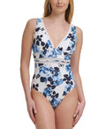 14 Swimsuit, MONTAUK US Floral-Print Tommy One-Piece Mesh-Inset FLORAL Hilfiger