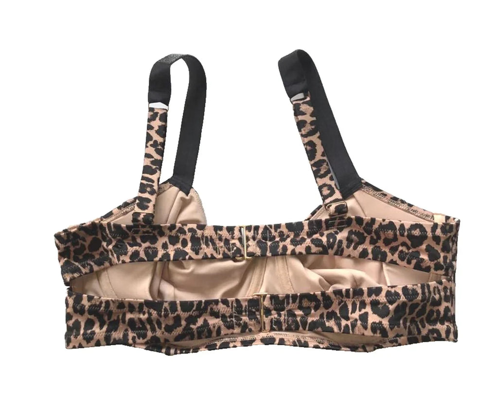 Victoria’s Print 38D Secret Strap Top Swim NWT Bikini Wicked Size Shine Animal