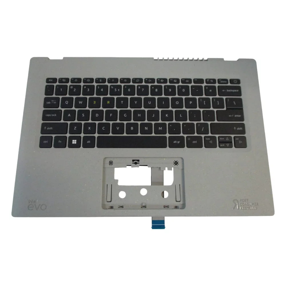 AV14-51 Gray Acer 6B.KBMN7.030 Case Aspire Keyboard w/ Palmrest Backlit Vero Upper