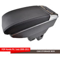 Armrest 2009-2013 Fit Jazz Center For Honda Console Dual-layer Arm Tray Box Car Rest