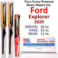 Wiper Performance Wipers Explorer w/Rear Ford 3) of Beam (Set 2020