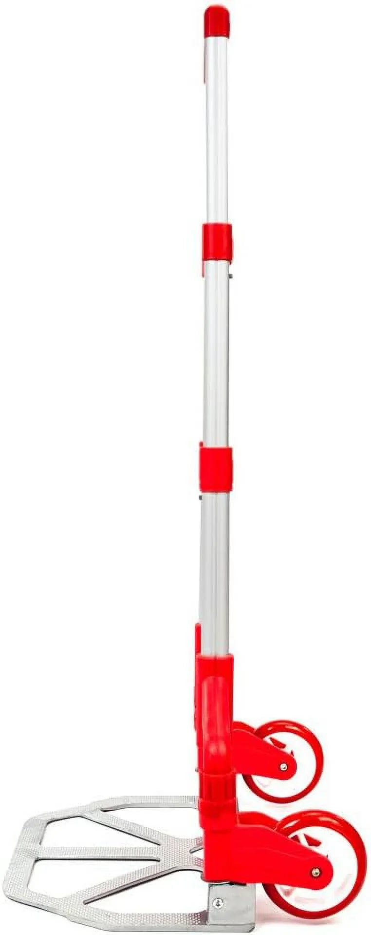 for 165.35 Push (75kg) Use Auto, lbs Aluminium Home, Collapsible Hand Folding (Red) Truck,Hand Luggage Dolly Trolley and Office,Travel Cart Portable