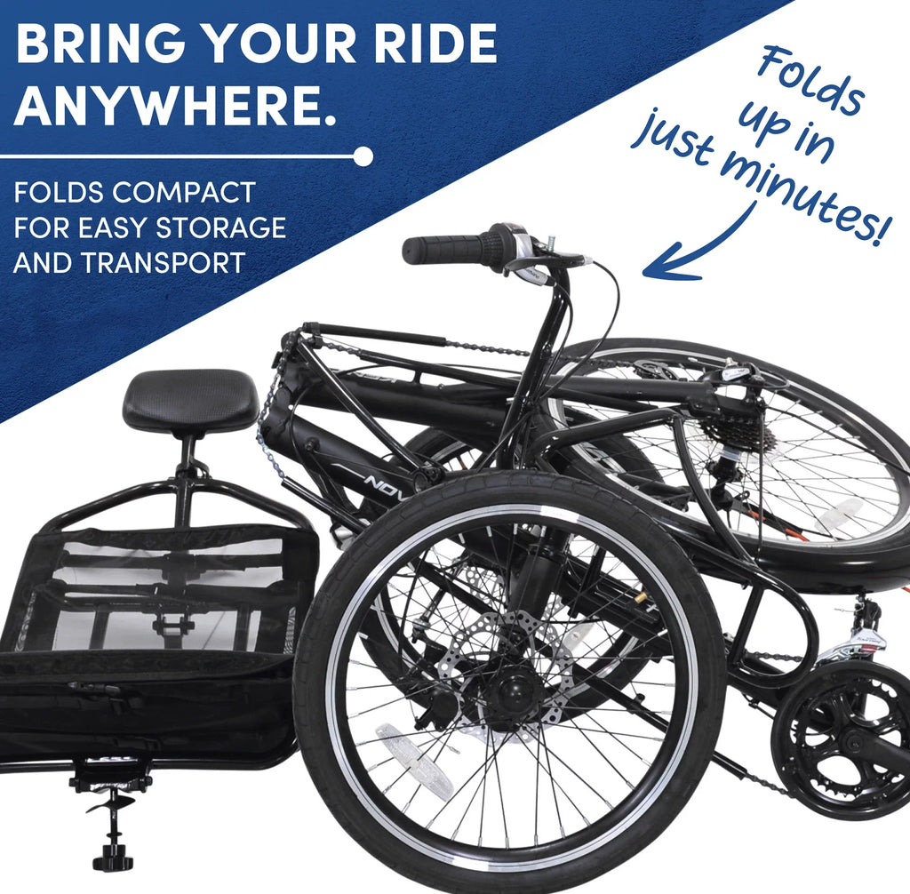 Bike, Bicycles Nova Black Unisex 24-inch Recumbent Kent