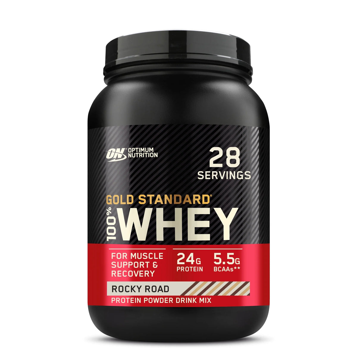 Standard 28 100% Gold Rocky Powder, Whey 2 Protein Servings Nutrition, lb, Optimum Road,