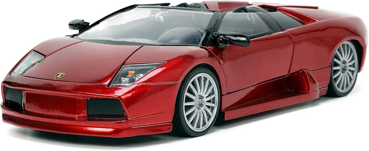 Metallic Jada by Diecast Series "Hyper-Spec" Red Roadster 1/24 Lamborghini Murcielago Model Car