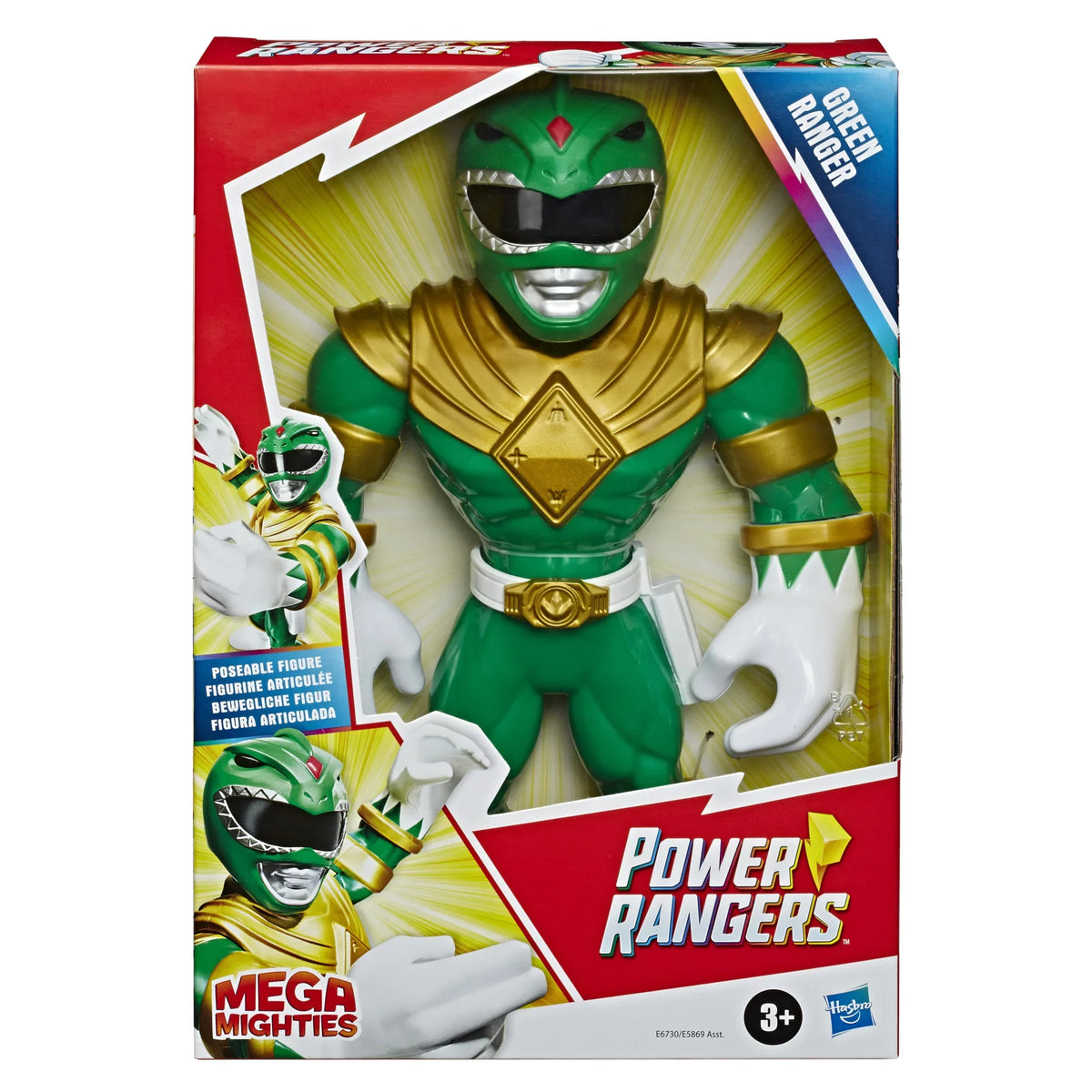 Power Action Rangers Ranger Heroes Mega Figure Green Playskool Mighties