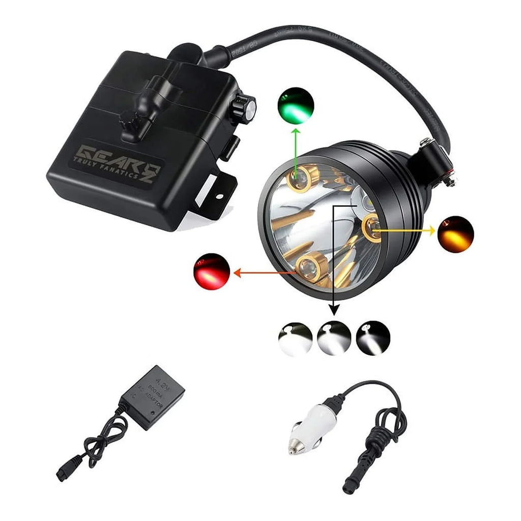 With Working for Hiking Fishing for Lighting Waterproof Night Camping Powerful 6 Predators Head Rechargeable Hunting Headlamp LEDs & 4 Perfectly Lights Coyotes Hog Modes
