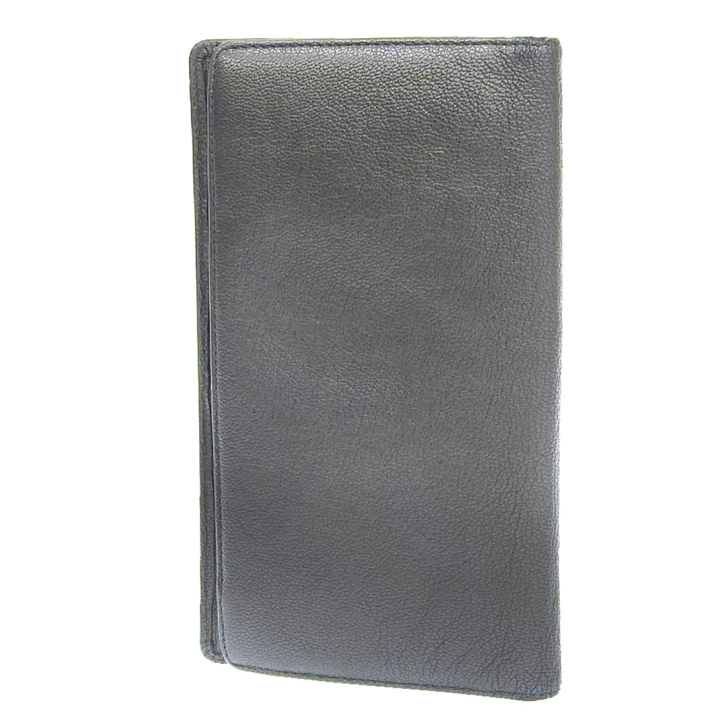 mark gray bi-fold Chanel CHANEL metallic seal 11 here long lambskin (Fair) with No. wallet Pre-Owned
