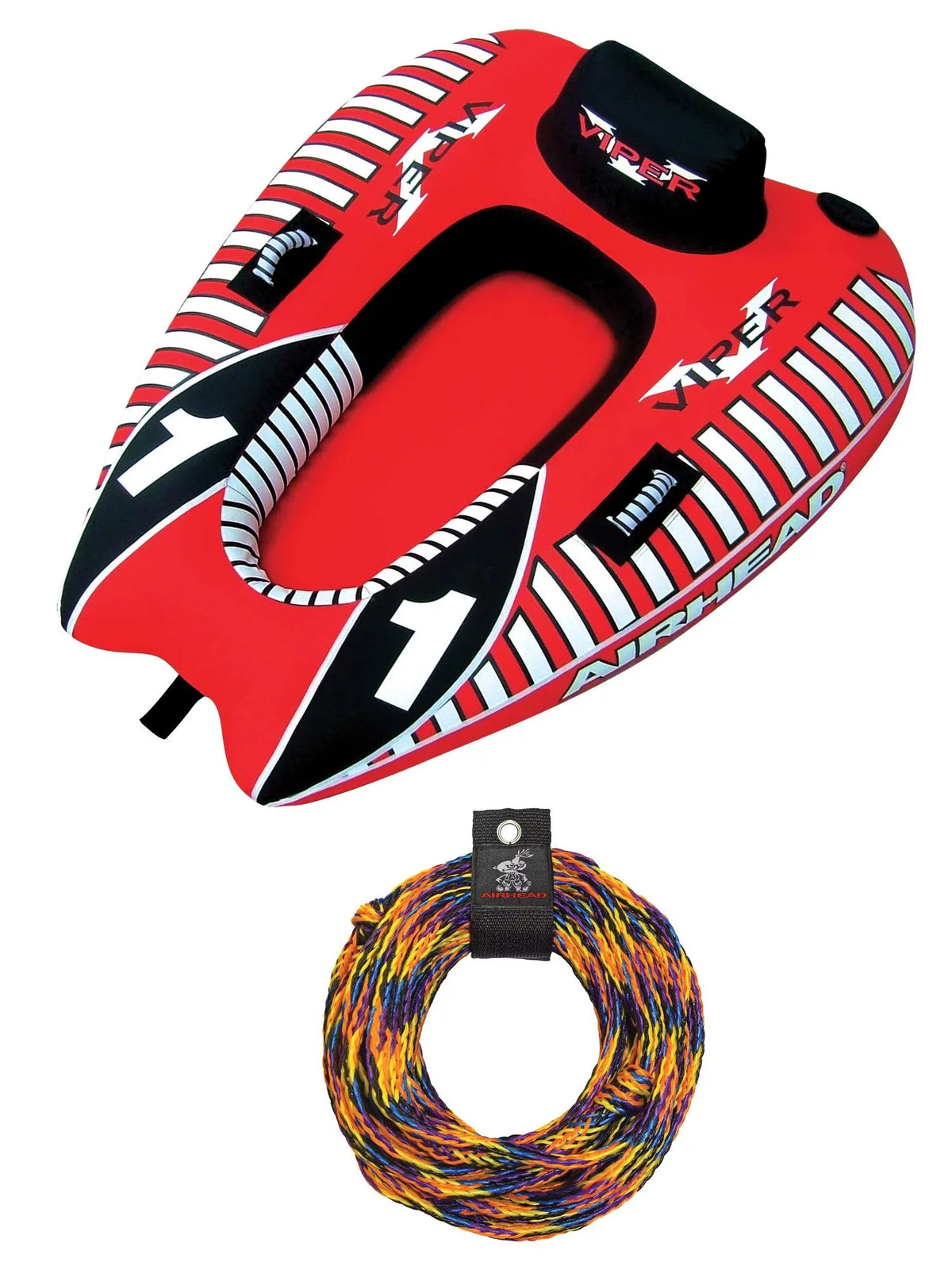 Single Rope Rider Tow 1 Viper Cockpit Towable AHVI-F1 Tube Inflatable AIRHEAD w/