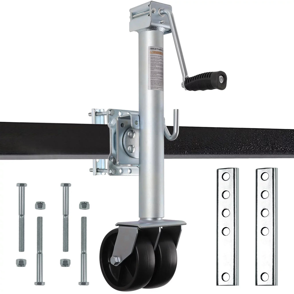 Dual Weize Heavy Trailer Boat with Swivel Lift 2000 lbs, Trailer Jack Wheels, 14" Jack, Duty