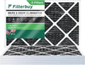 Filters with Eliminator AC Filterbuy 8 MERV Pleated Air Odor (5-Pack) Activated Carbon Furnace HVAC 16x30x1