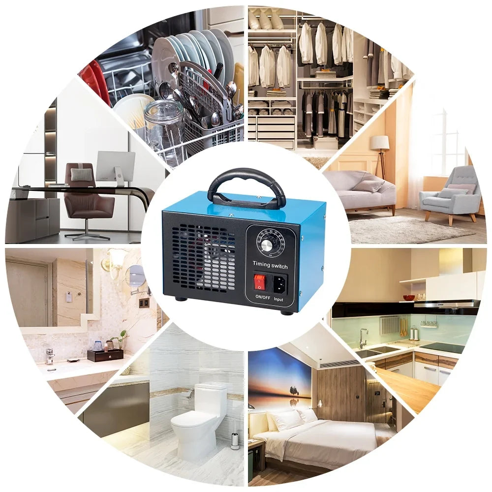 Glossy Steel Smoke, 41dB Kydely Powerful Ozone Room Ozone with Dust - Pollutants Finish & Eliminate Machine