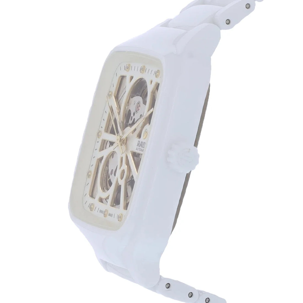 Rado Automatic Watch Square Ceramic True Pre-Owned White Swiss R27073702 Unisex