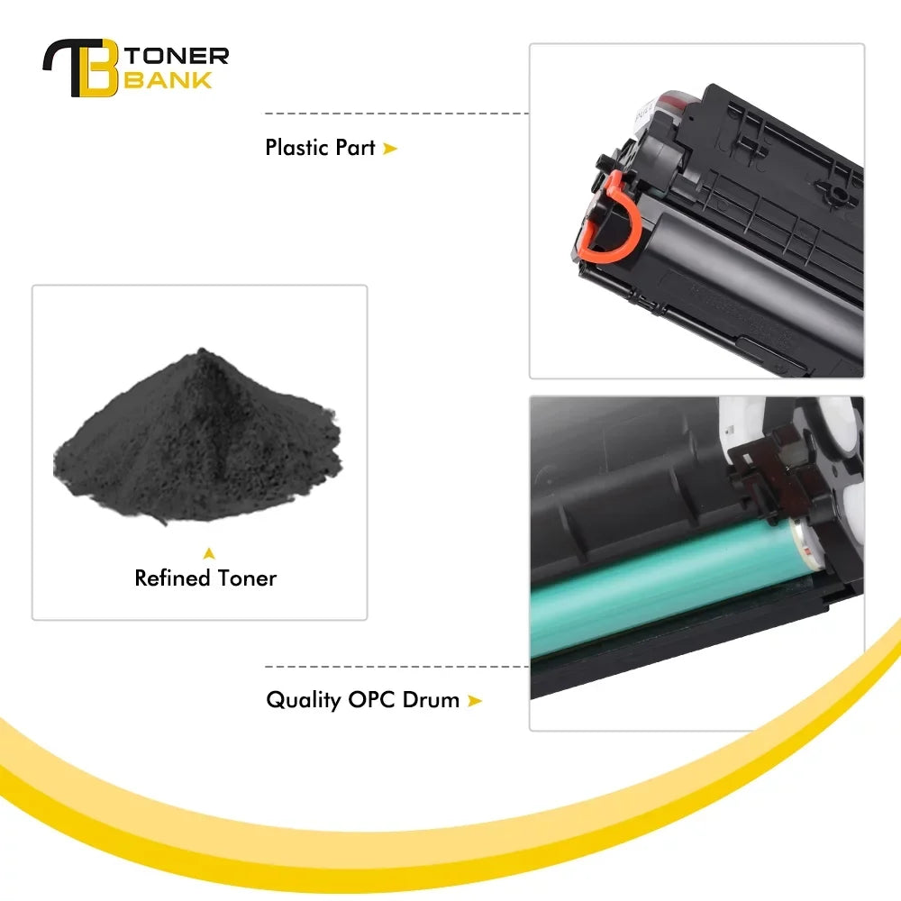 Ink Cartridge Compatible Pro M1212NF Toner (Black, M1130 Bank M1210 Printer Toner LaserJet M1217NFW M1212NF 1-Pack) 85A Pro Replacement 85A HP for M1132 CE285A P1102W Toner Pro