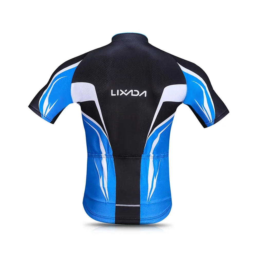 for Breathable Shirt Men, Clothing Jersey Cycling Gel Enhanced Set Set Padded Biking MTB Bike for Shorts, Performance with Quick,Dry Lixada