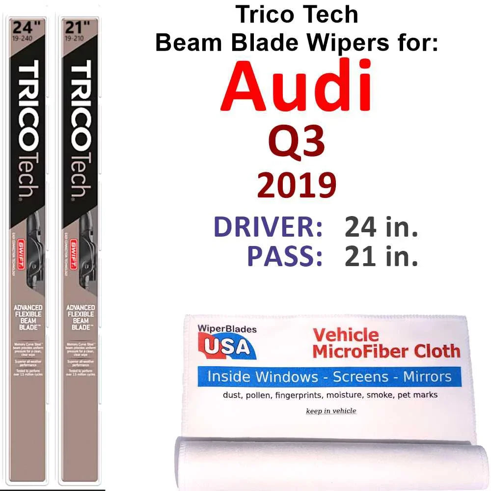 Audi Wipers Beam Blade 2) (Set Q3 2019 of