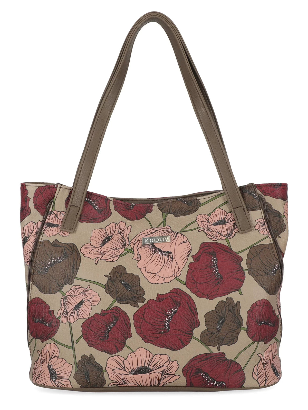 Emily East Bay / Vegan Marbella Leather Leaf Koltov Tote, West