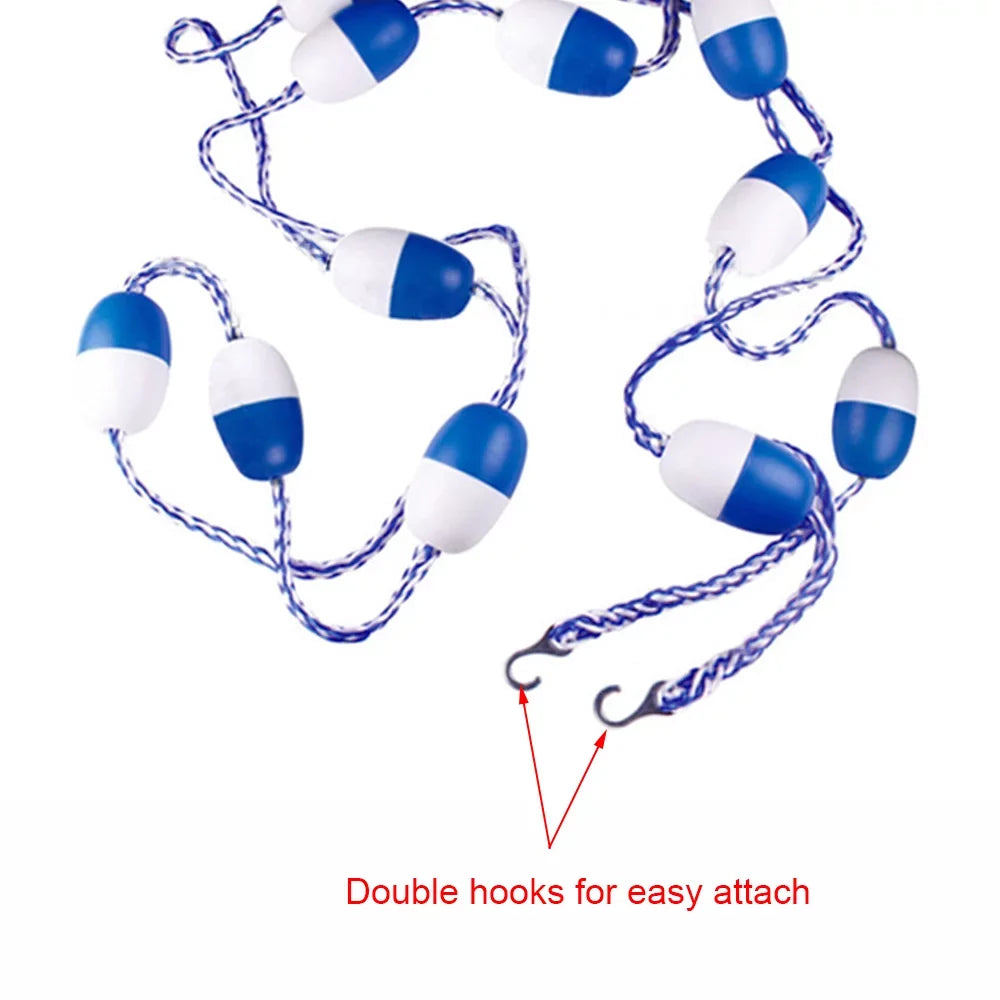 Pool Safety White Float / Safety 5m and Blue Divider Lane ft Pool Rope Divider Pool Rope Lin Cordon Lines Festnight 16.4