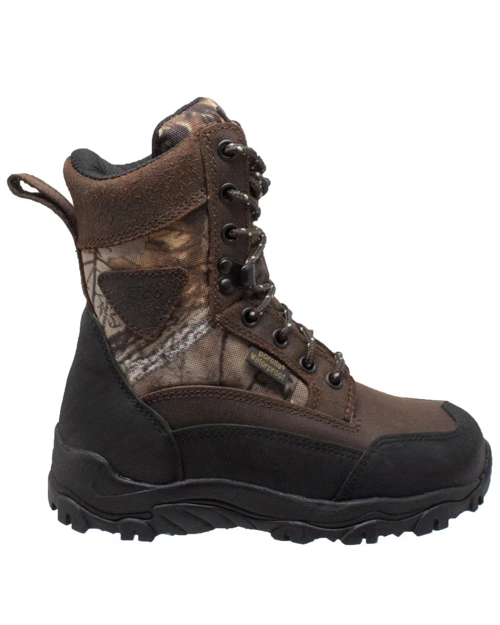 Childrens Waterproof AdTec Hiker Camping 8" Shoe (2 Camo Hiking Boot D) Hunting