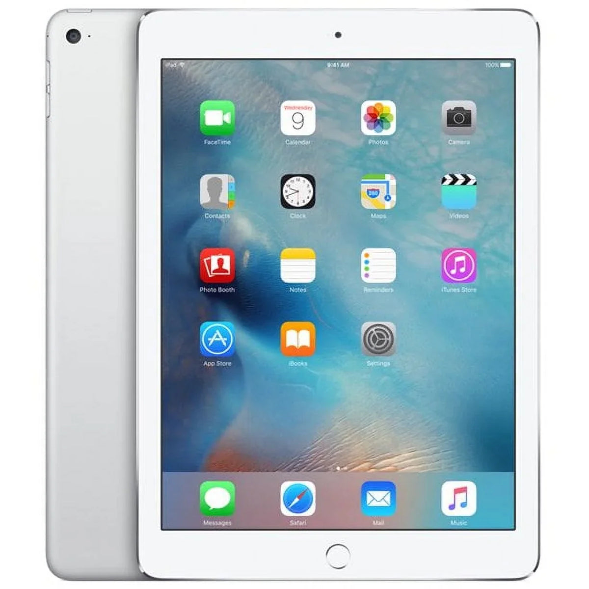 '- Good) - Air Only Apple iPad 128GB Pre-Owned Silver 2 (Refurbished: - WiFi