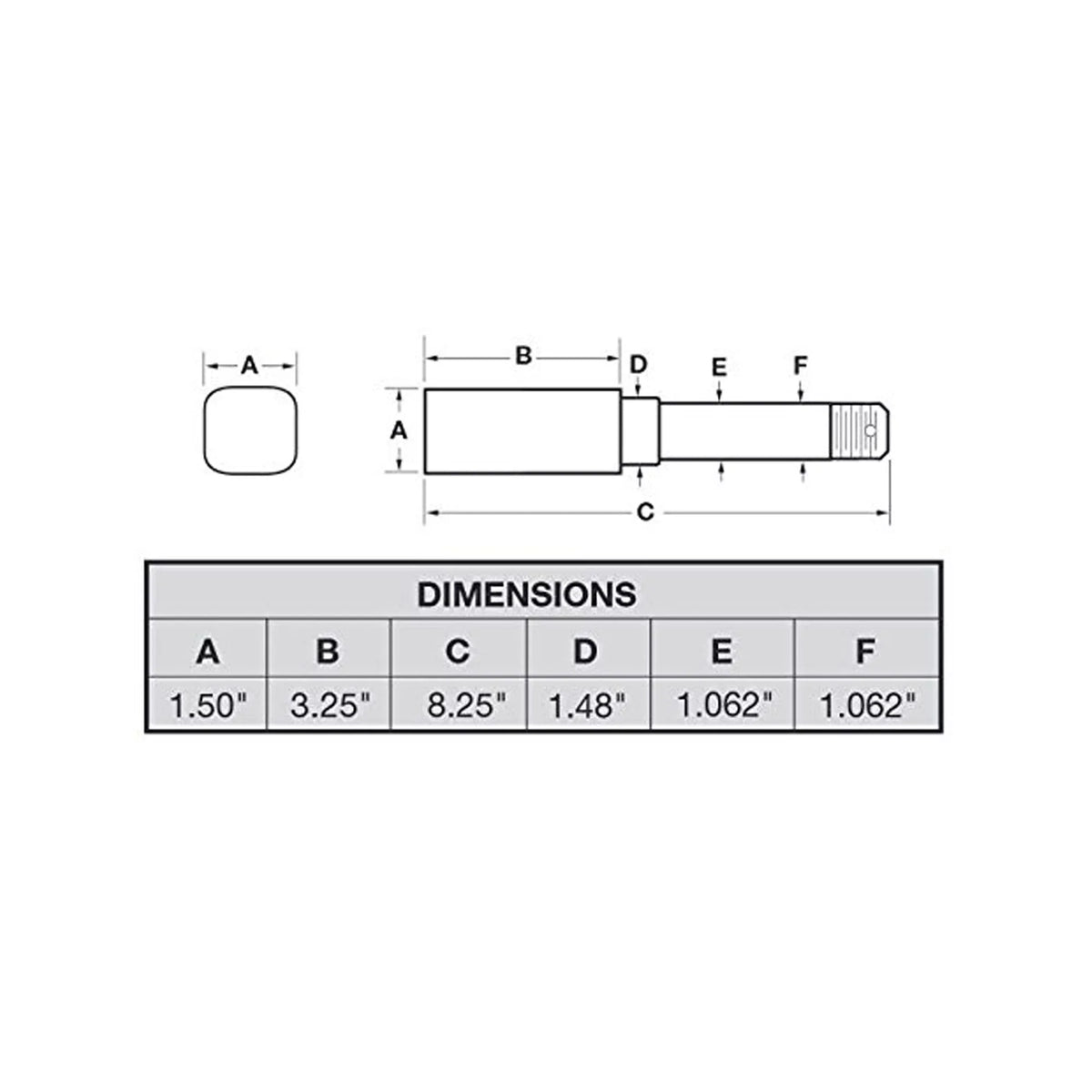 1-1/16 - Bearings Stock I.D. For Inch Trailer Spindle Square Axle