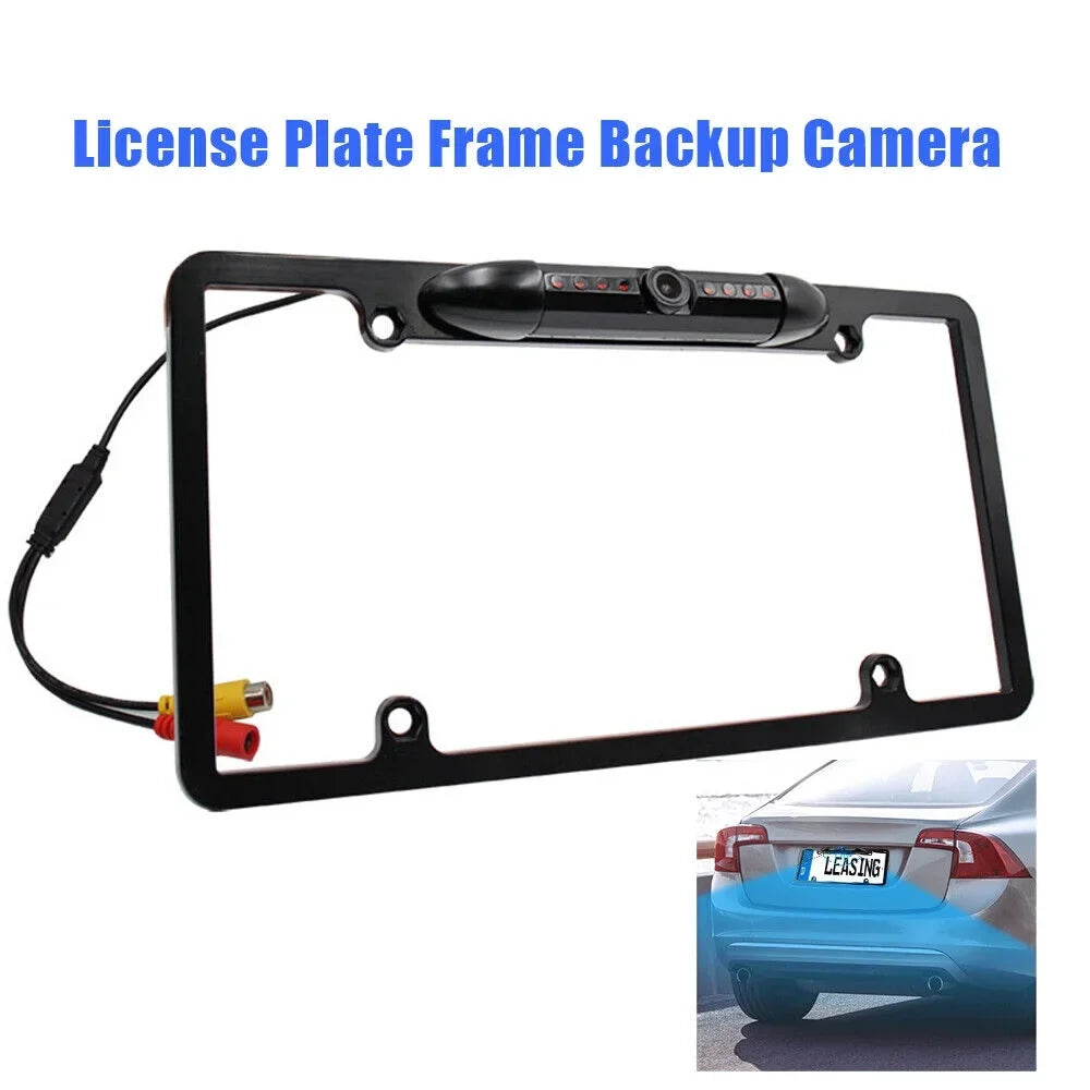 with Night - Camera Rear View License Frame Plate Backup Car Vision