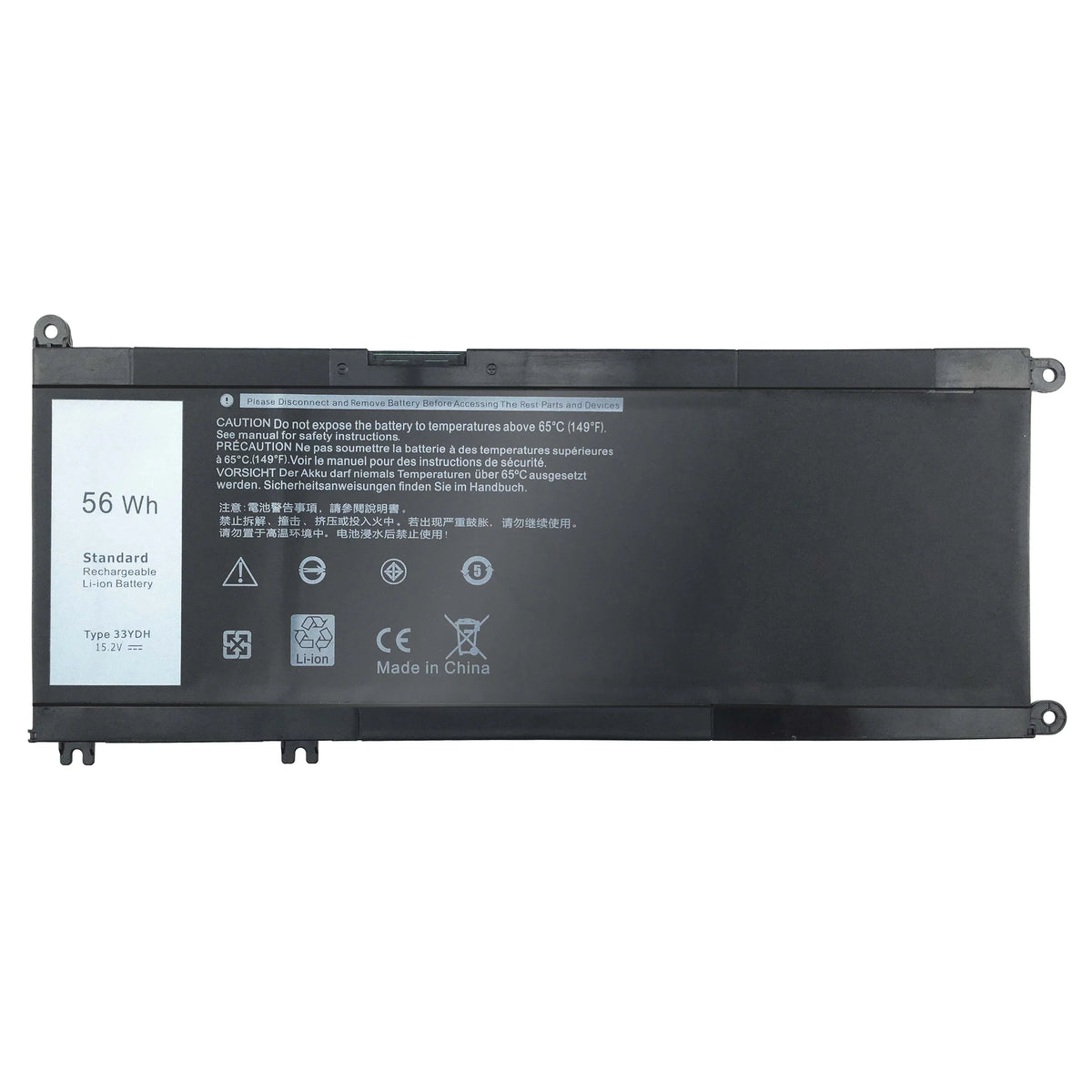 15.2V 15 battery 33YDH inspiron 7586 Battery 56Wh Dell for 7000