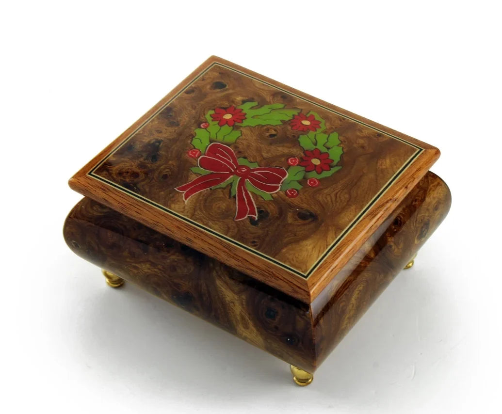 Handcrafted Wood Theme Music 18 - of a Christmas Inlay Night Sorrento Holy with Note Christmas Box .0 Wreath