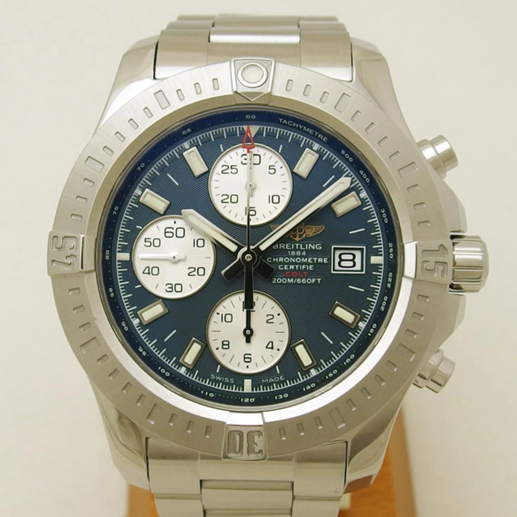 Breitling Colt Pre-Owned Automatic 20180210 Blue (Good) Chronograph Dial